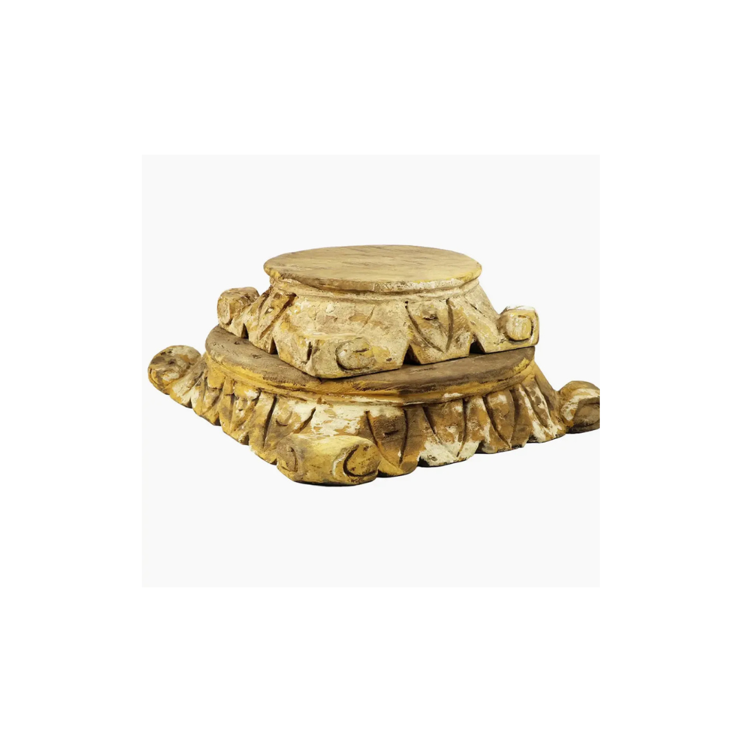 CARVED PILLAR BASE Small