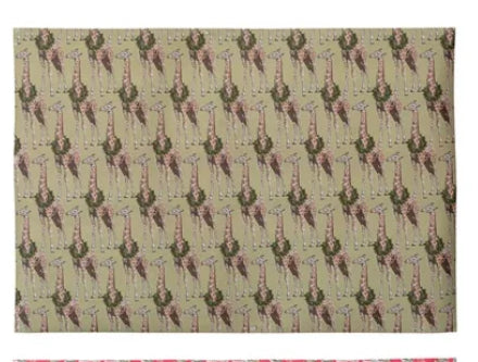 GREEN GIRAFFE Gift Wrap