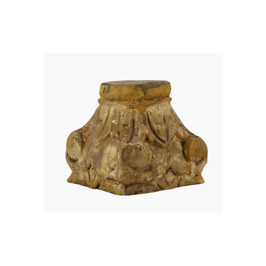 CARVED PILLAR BASE