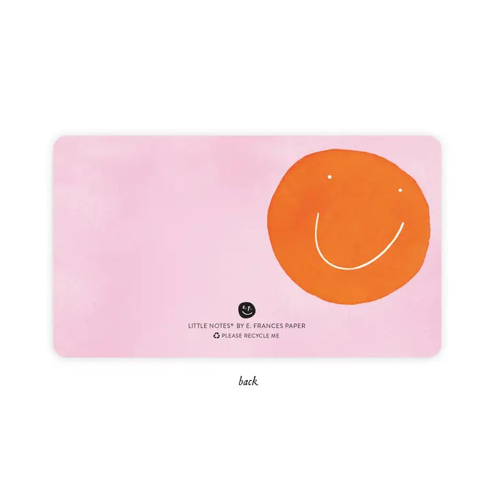 ORANGE SMILEY Little Notes