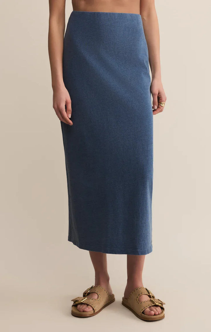 GAIL Denim Midi Skirt