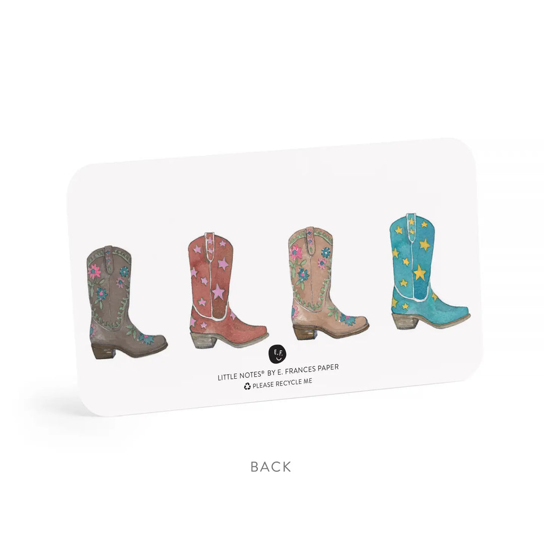 COWBOY BOOT Little Notes