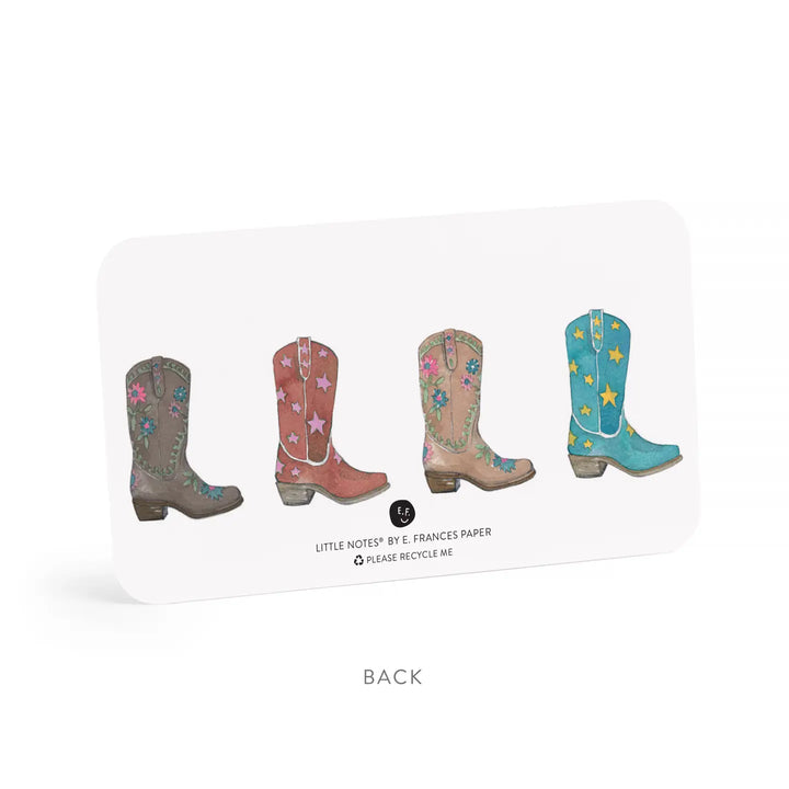 COWBOY BOOT Little Notes