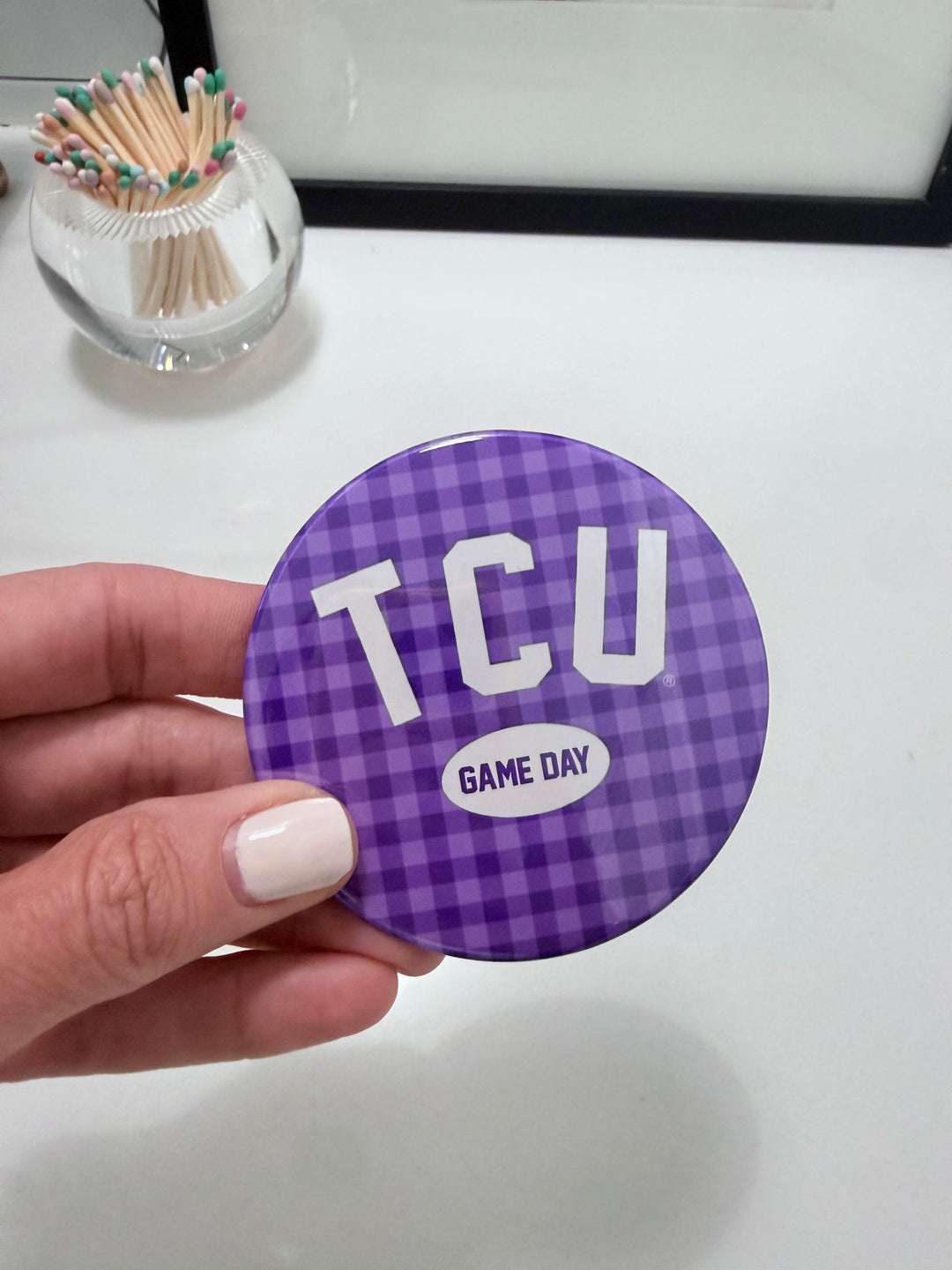 TCU GAME DAY BUTTONS