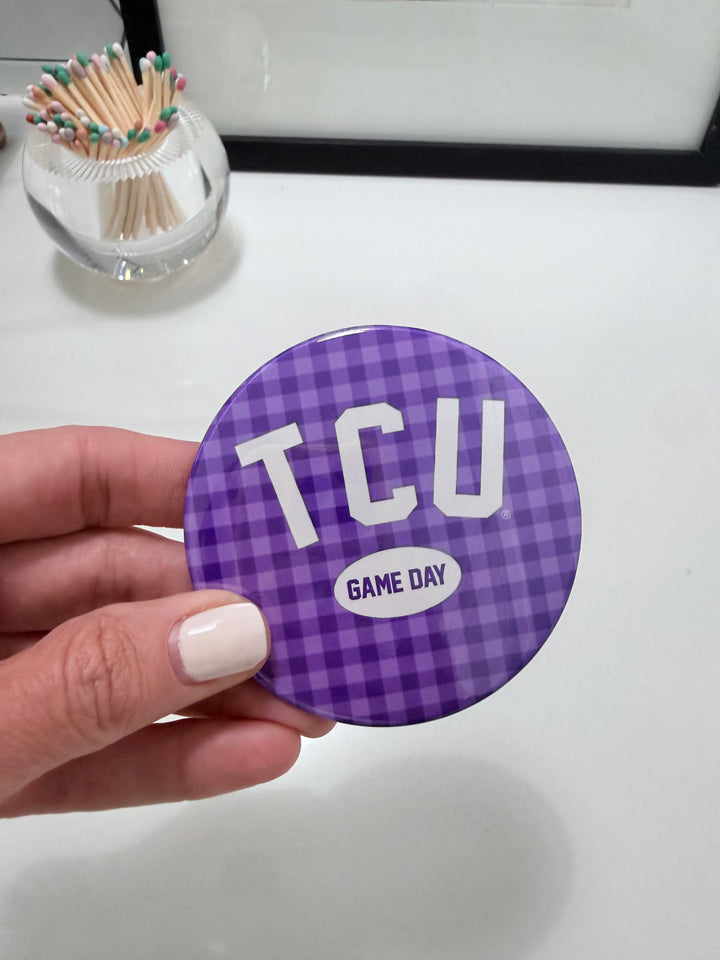 TCU GAME DAY BUTTONS