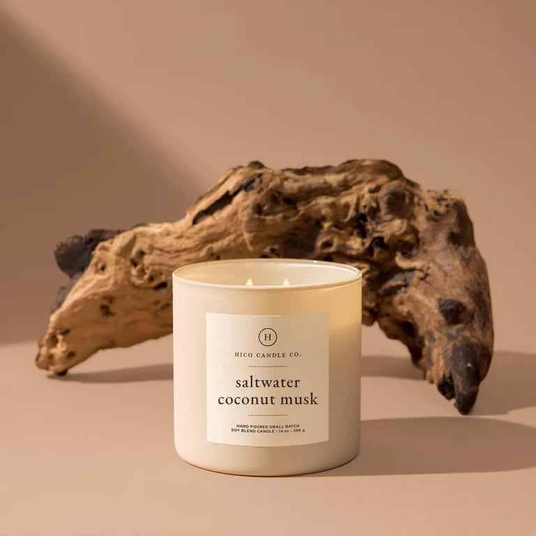 SALTWATER COCONUT MUSK Hico Candle Co. Candle