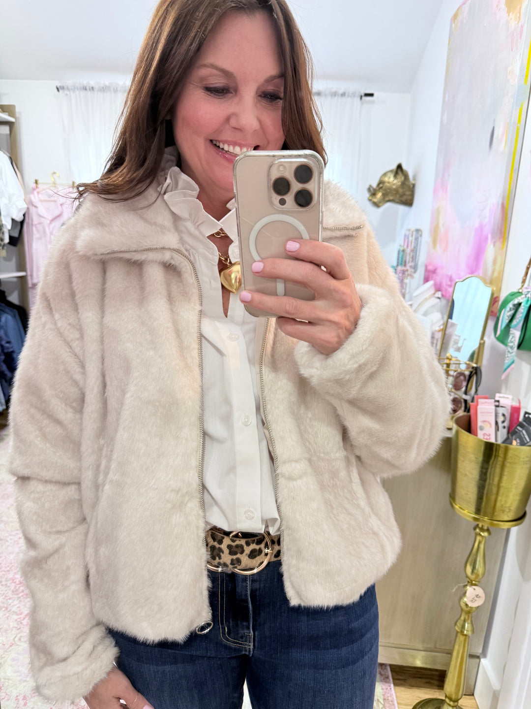 AMETHYST Faux Fur Jacket