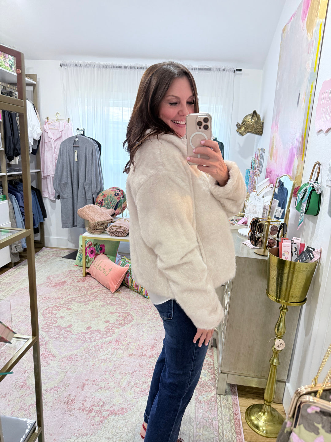 AMETHYST Faux Fur Jacket