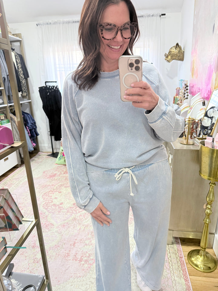 SPORT STRIPE Boyfriend Pant