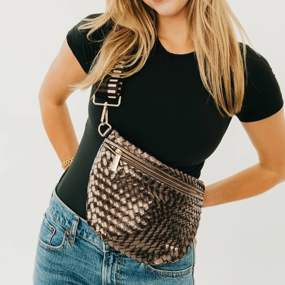 WESTLYN Bum Bag METALLIC GUNMETAL