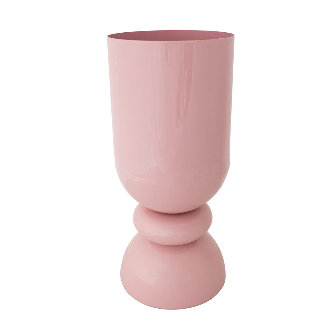 PINK ENAMELED VASE